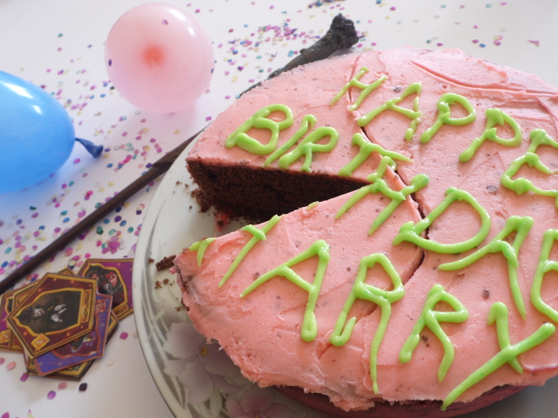 Pastel de cumpleaños hecho por Hagrid