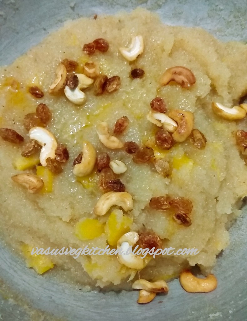 Vasusvegkitchen Pineapple kesari bhat, Pineapple sheera, How to