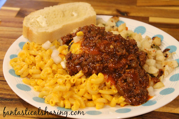 Garbage Plate | Native to Rochester, NY, this plate has more than enough to feed you for a few days! #SecretRecipeClub #garbageplate #recipe #copycat #newyork #rochester