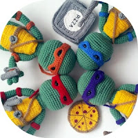 TORTUGAS NINJA AMIGURUMI CROCHET