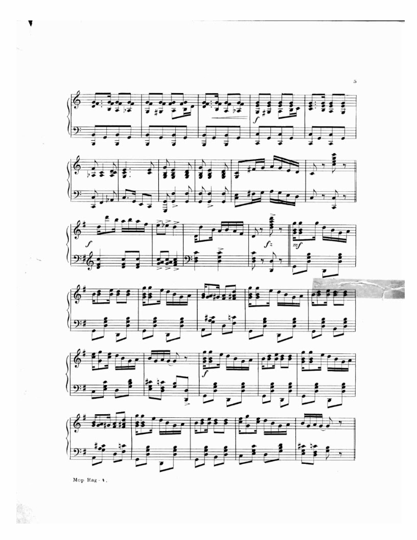 Helen Eaton Mop Rag Partituras para Piano