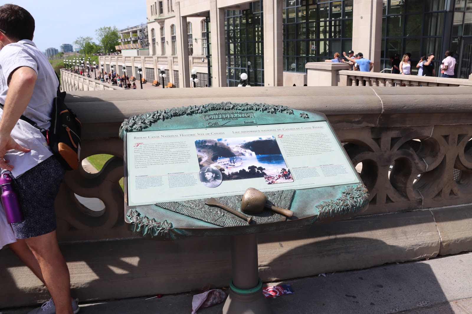 Memorials in Ottawa Rideau Canal Plaque