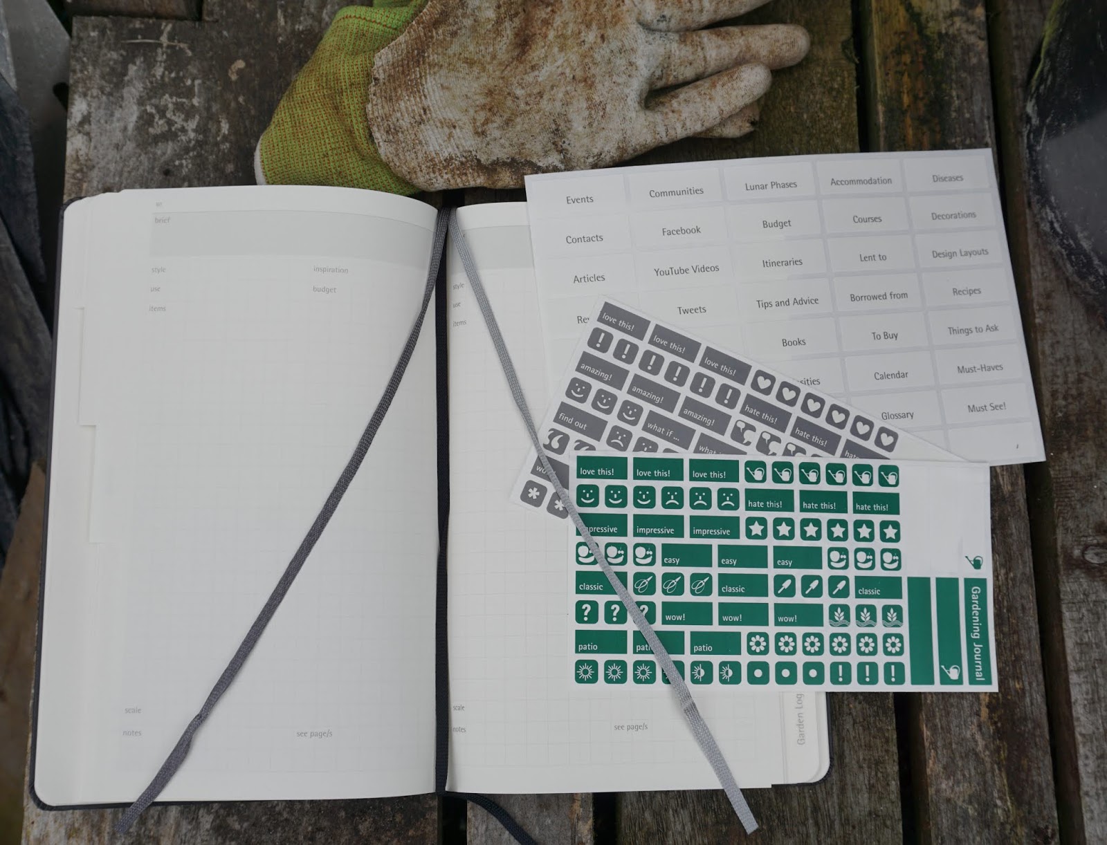 A Stubborn Optimist An Ecotherapy blog Moleskine Gardening Journal