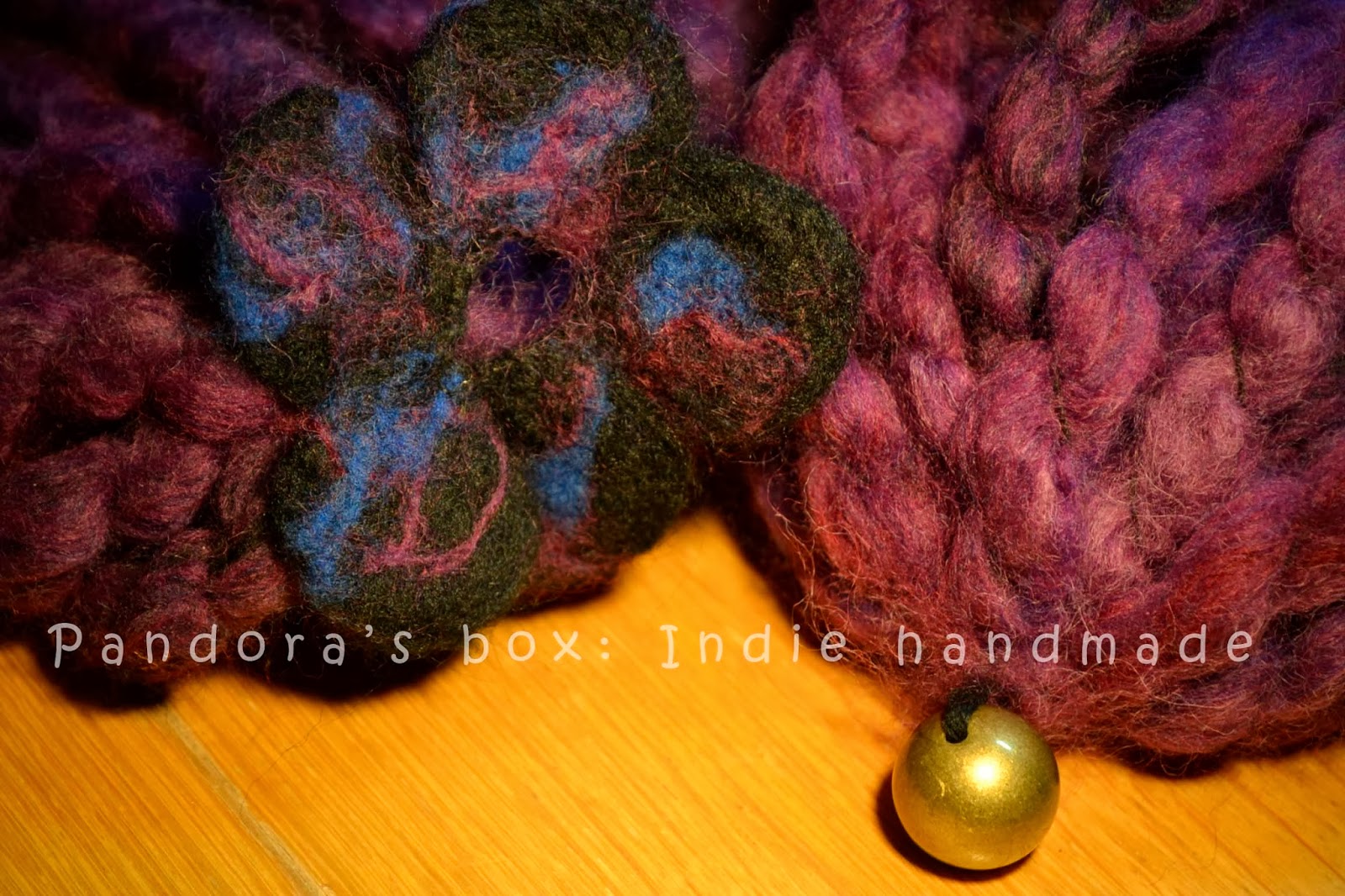 Handmade woolen scarf