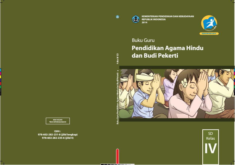 Download Gratis Buku Guru Pendidikan Agama Hindu Dan Budi Pekerti Kelas 4 SD Kurikulum 2013 Format PDF