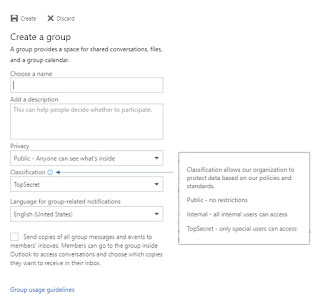 Outlook Online -> Create Group