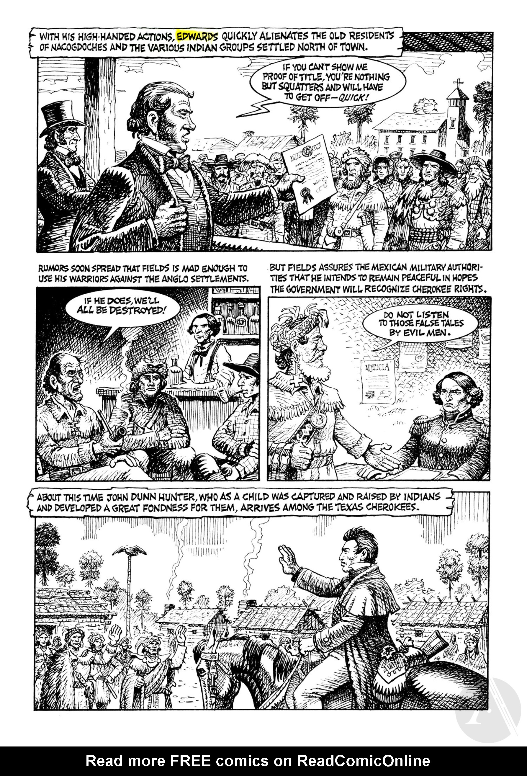 Read online Indian Lover: Sam Houston & the Cherokees comic -  Issue # TPB - 33