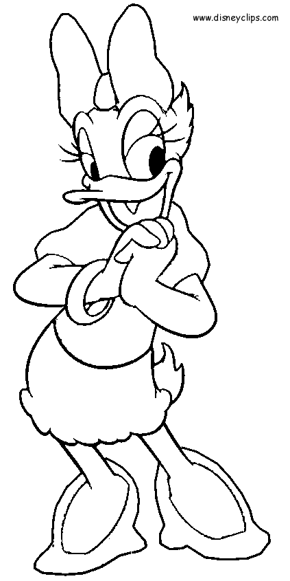 daisy and donald duck coloring pages - photo #29