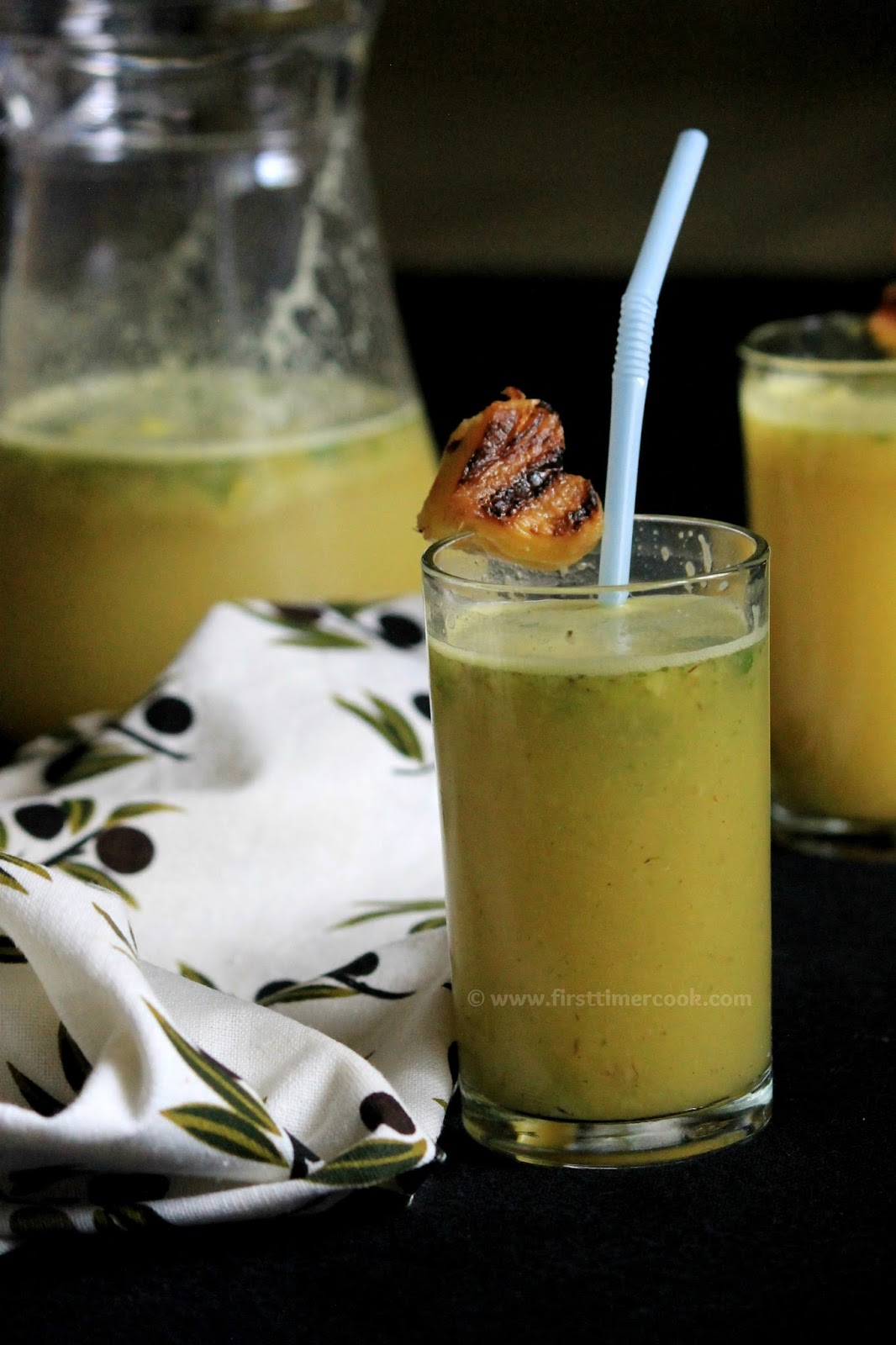 First Timer Cook Virgin Grilled Pineapple Mojito