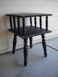 petite vintage spindle table...SOLD