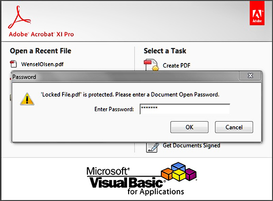 Open A Password-Protected PDF File With VBA Open A Password-Protected PDF File With VBA