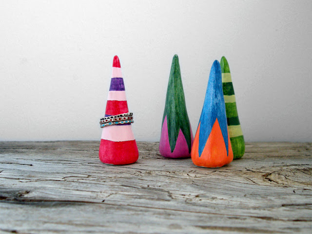 handmade ring cones