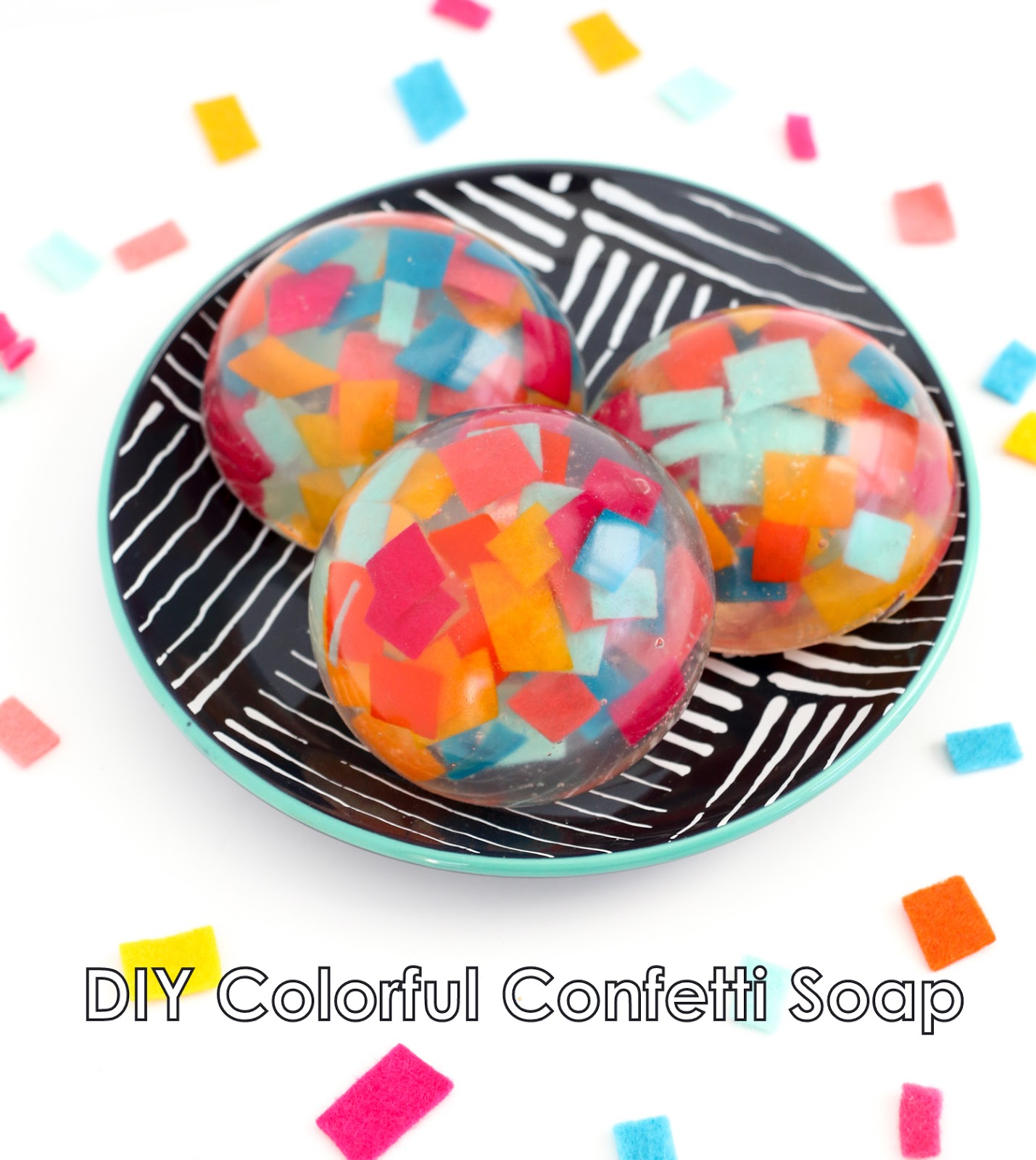 Fun Confetti Soap for Kids: Essential Oil Soap Recipe