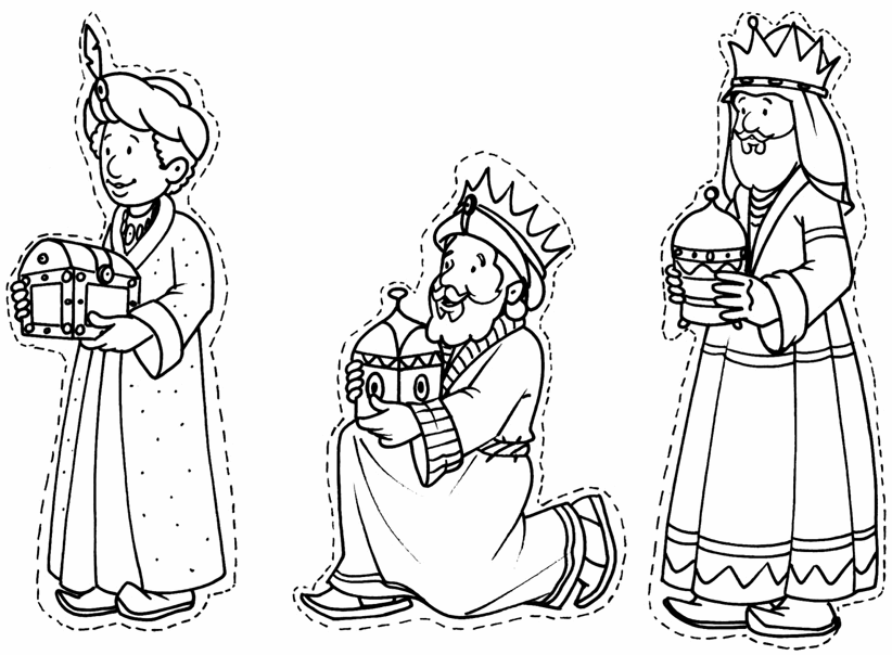 Dibujo de Reyes Magos para colorear  Dibujos para colorear imprimir gratis