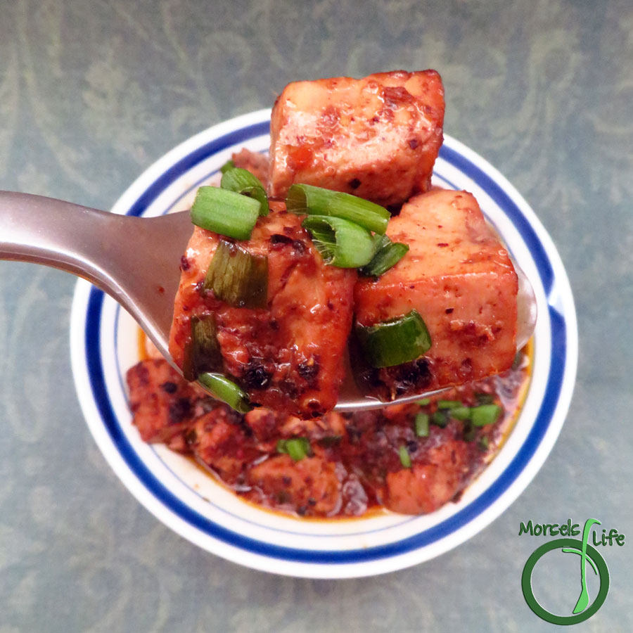 Morsels of Life - MaPo Tofu - A popular Sichuan dish - you'll want to prepare your tastebuds for this bracingly spicy MaPo Tofu flavored with fermented black beans, garlic, ginger, and Sichuan (pink) peppercorns.