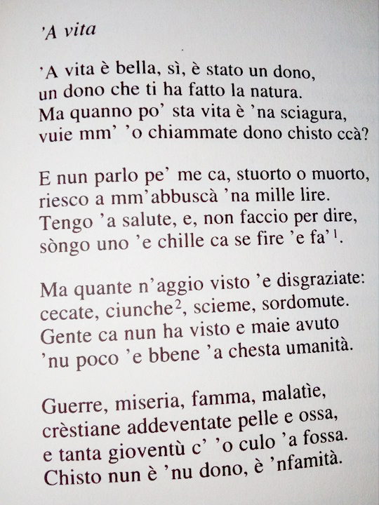 Poesie Di Natale In Dialetto Barese.A Vita Poesia Di Toto Non Solo Attore Camminando Per I Vicoli Napoli
