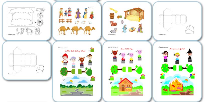 Casitas armables para imprimir - Imagui