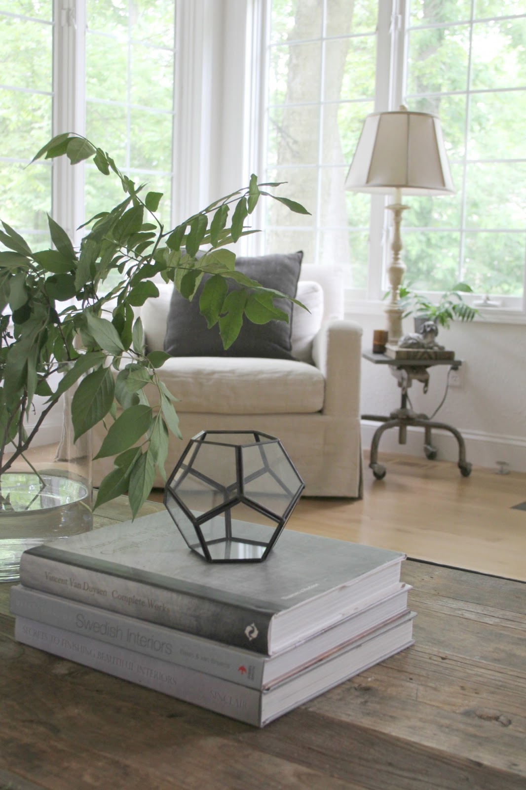 Belgian style in my living room. Come tour my home and consider inexpensive approaches to simple decor.