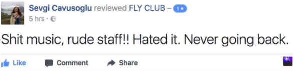 m Check out night club's reply to woman who complained about their music and gave them a one-star review