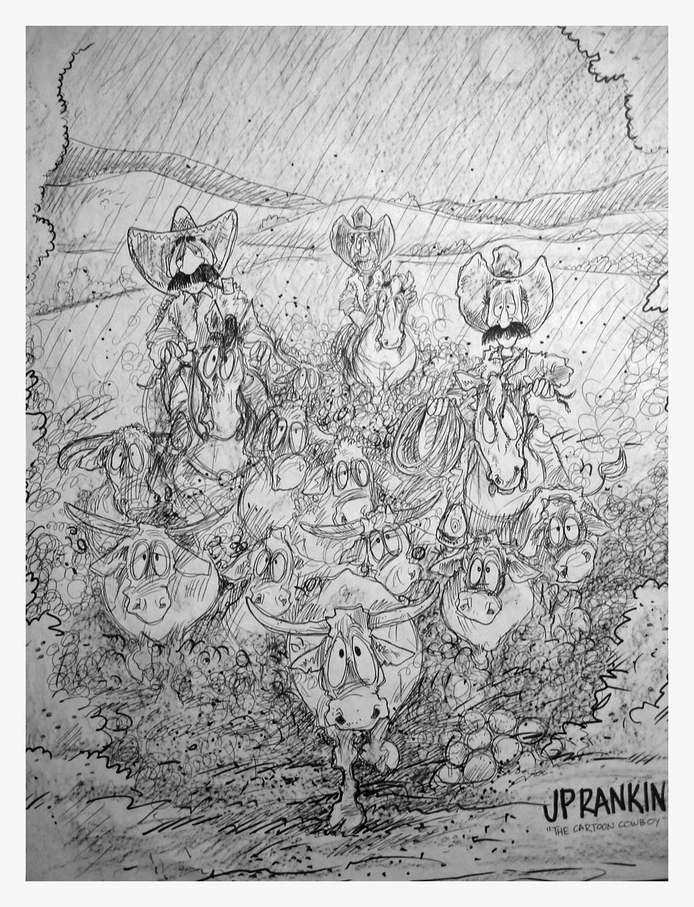 JP RANKIN The Art Of THE CARTOON COWbabe Night Riders