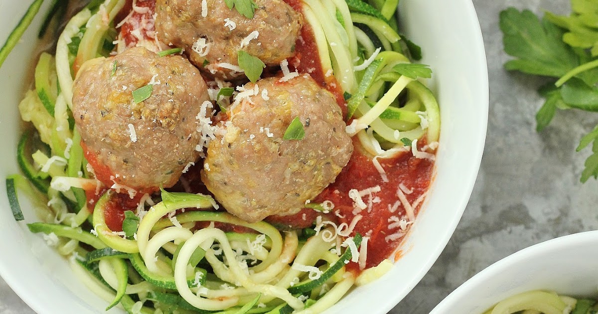 Turkey Meatballs and Zucchini Noodles