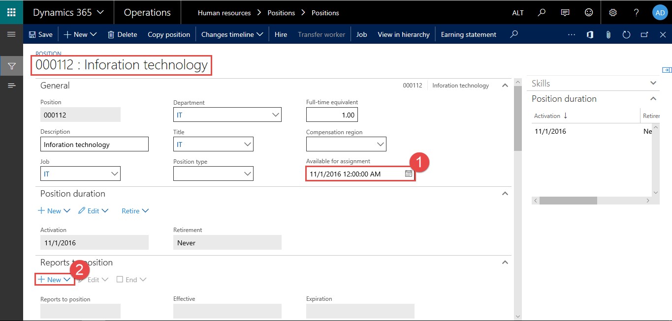 Dynamics 365: Employee Master Creation for Payroll