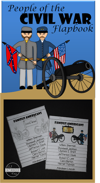 FREE People of the Civil War Flapbook