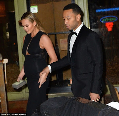John Legend & Pregnant Wife Christie Tiegen Hit The Street In NY