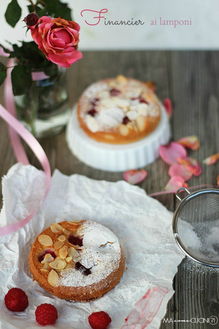 financier ai lamponi