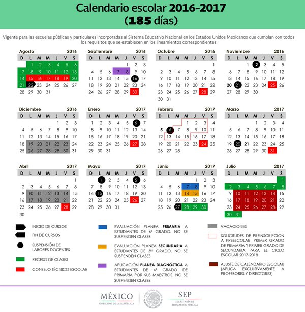Calendario 185 dias Cuando no hay clases en primaria y vacaciones que dias sacar la curp en linea 2019 2020