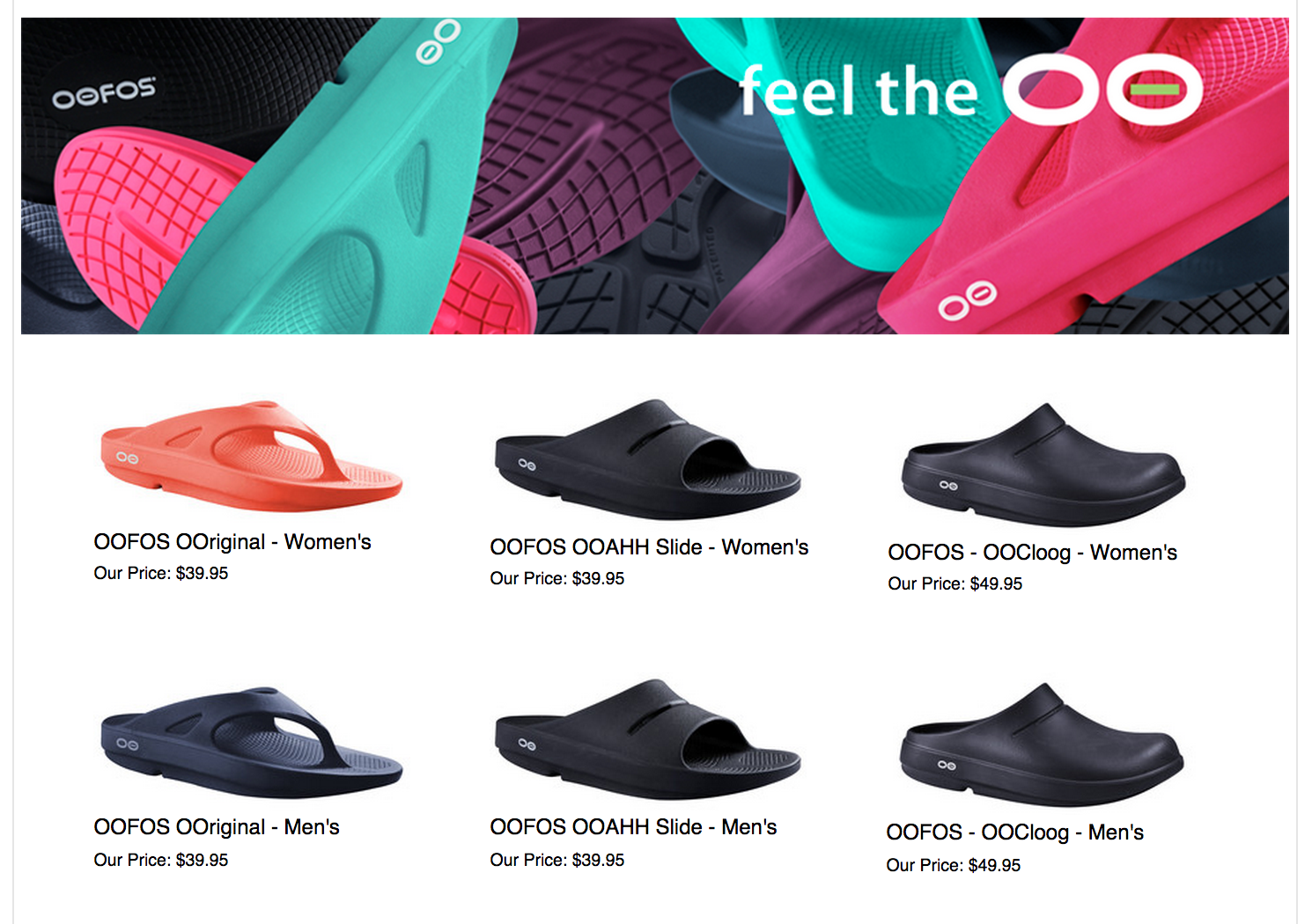 Oofos Running Shoes Oofos Running Shoes