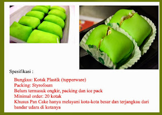 Pan Cake Durian Pancake Durian, Oleh-oleh khas Medan