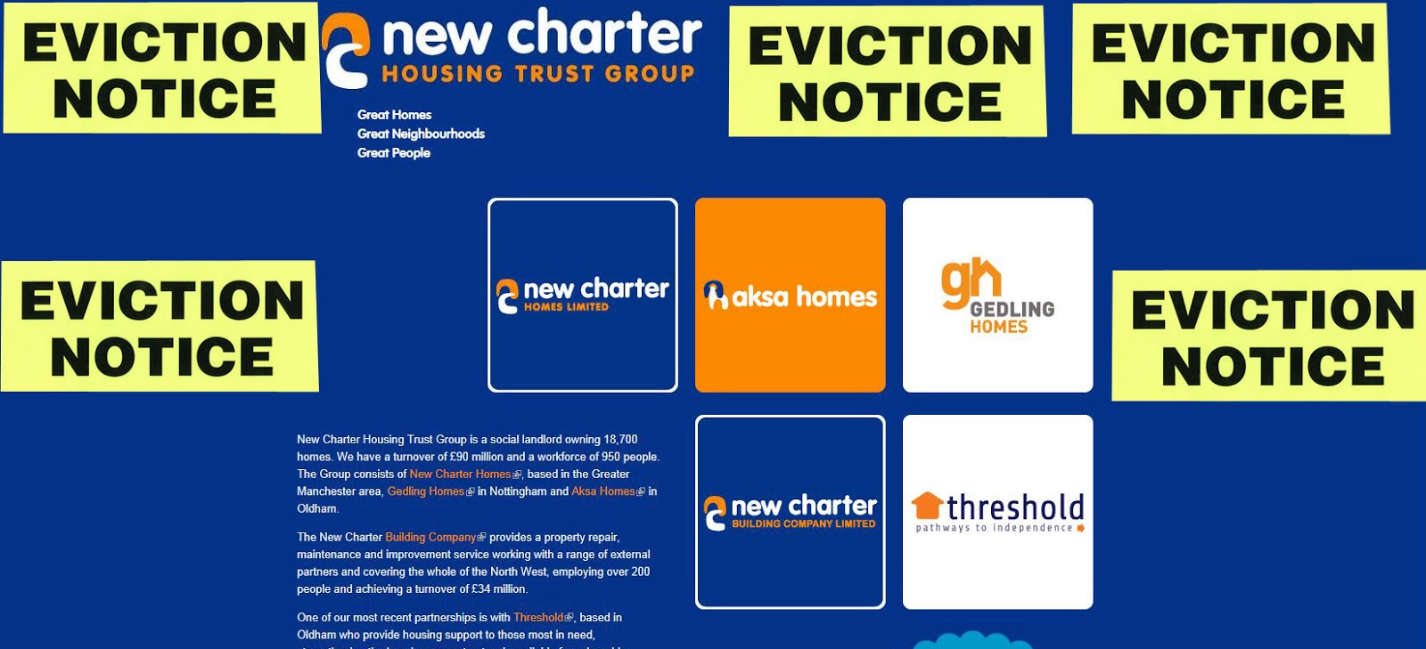 Tameside Citizen: New Charter Housing Eviction Hearing