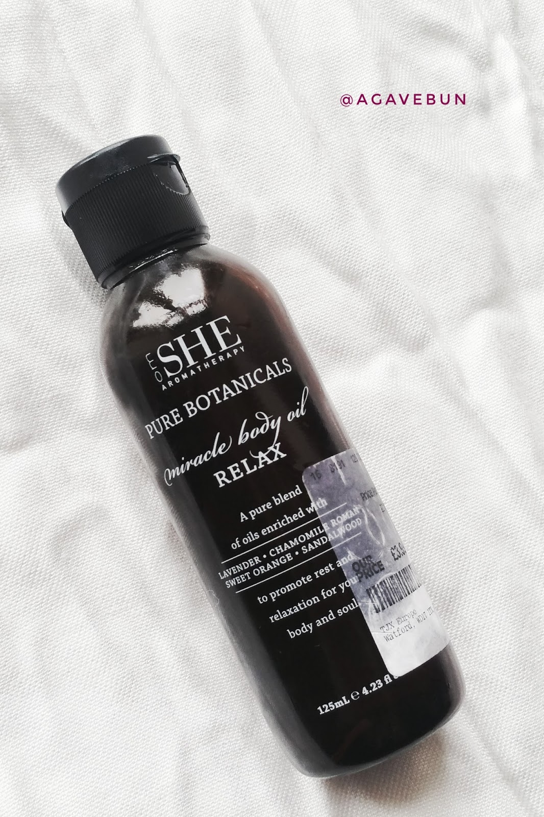 Om She Aromatherapy Miracle Body Oil Review Agave Bun