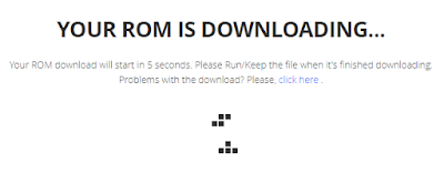 your rom is downloading