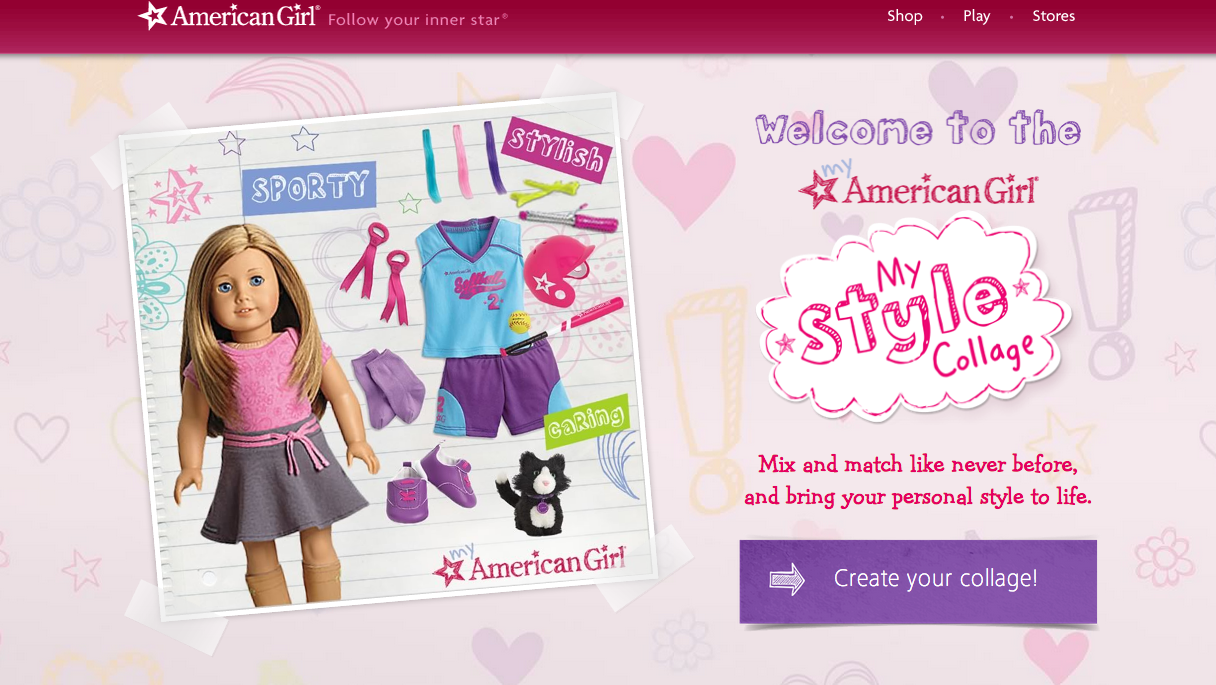 Galaxy AG Dolls New Game on AmericanGirl