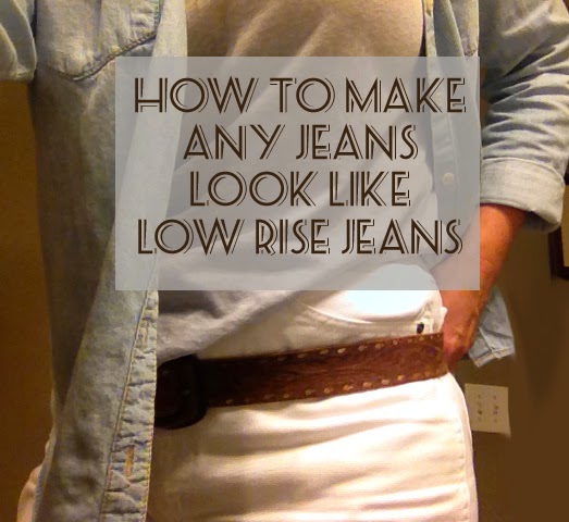 Spain Hill Farm: Make Any Jeans into Low Rise Jeans (without the Muffin ...