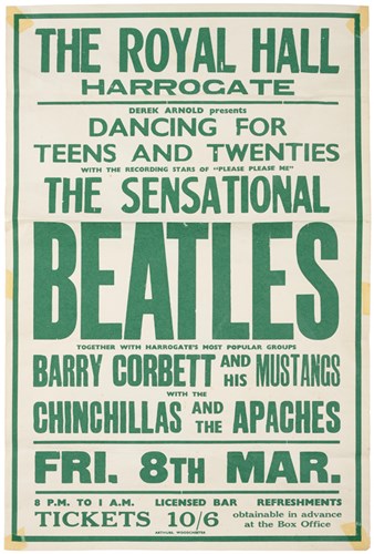 The Glass Onion Beatles Journal Early Beatles Concert Poster