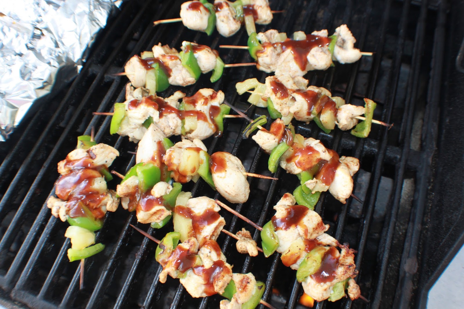 Grilled Chicken Kabobs with Jack Daniels Barbecue Recipe