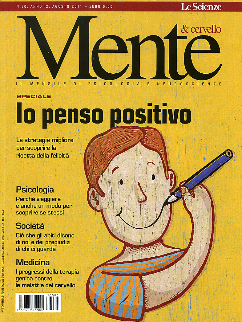 alberto ruggieri: Mente e Cervello - copertina di agosto