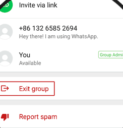 Cara Meninggalkan Grup Chatting/Obrolan WhatsApp Secara Permanen,Ini Caranya 3