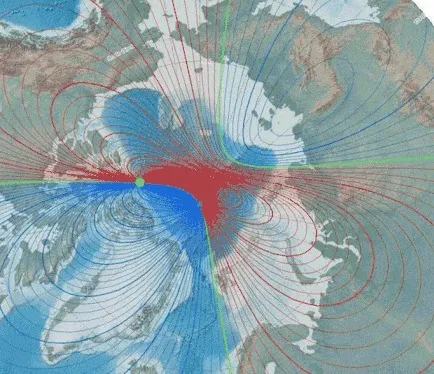 The magnetic poles of the Earth will soon be reversed