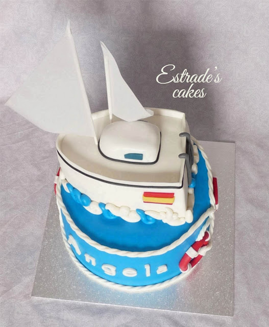 tarta barco de fondant 3