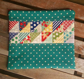 April Showers Mochi Dot Patchwork Case by Fabric Mutt