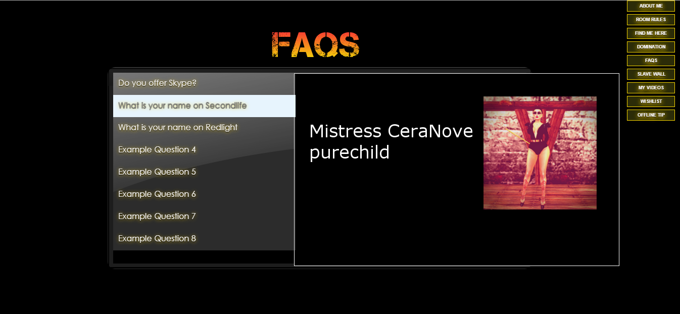 My Free MFC Profile Help Profile I made for MistressCeraN