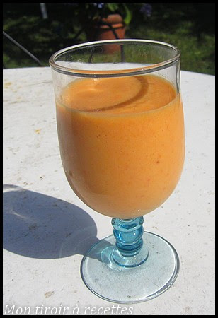 Smoothie pêche abricot