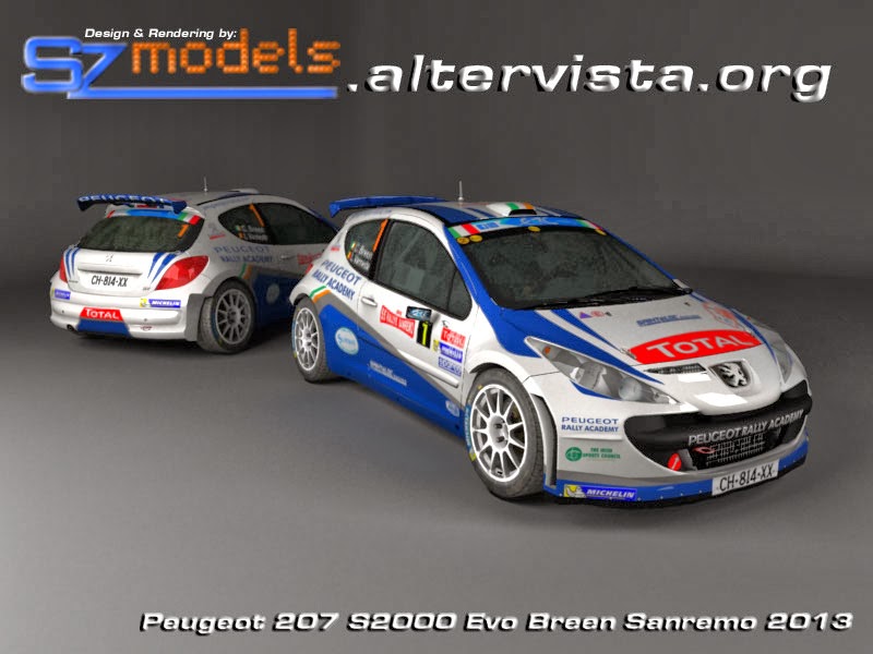 Sunstar 1/18 Peugeot 207 S2000 #58 Craig Breen Rallye Monza 2013 – Neuf