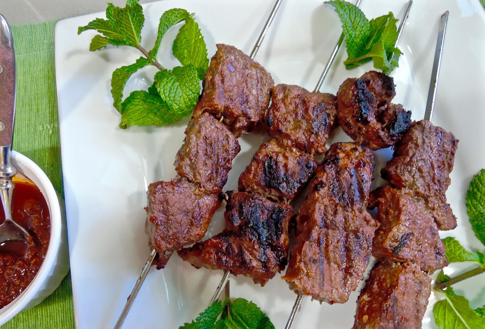 Grilled Beef Kebab, Bush Cooking, Recipe