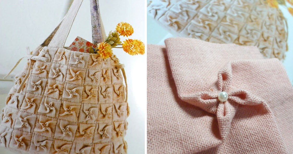 Origami Flower Bag. ~ DIY Tutorial Ideas!