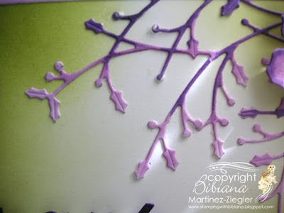 how to color die cuts thank you card detail branch